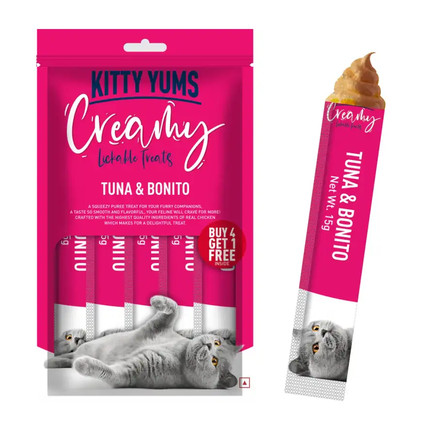 Kitty Yums Creamy Tuna & Bonito Cat Treats - 375g of Pure Delight