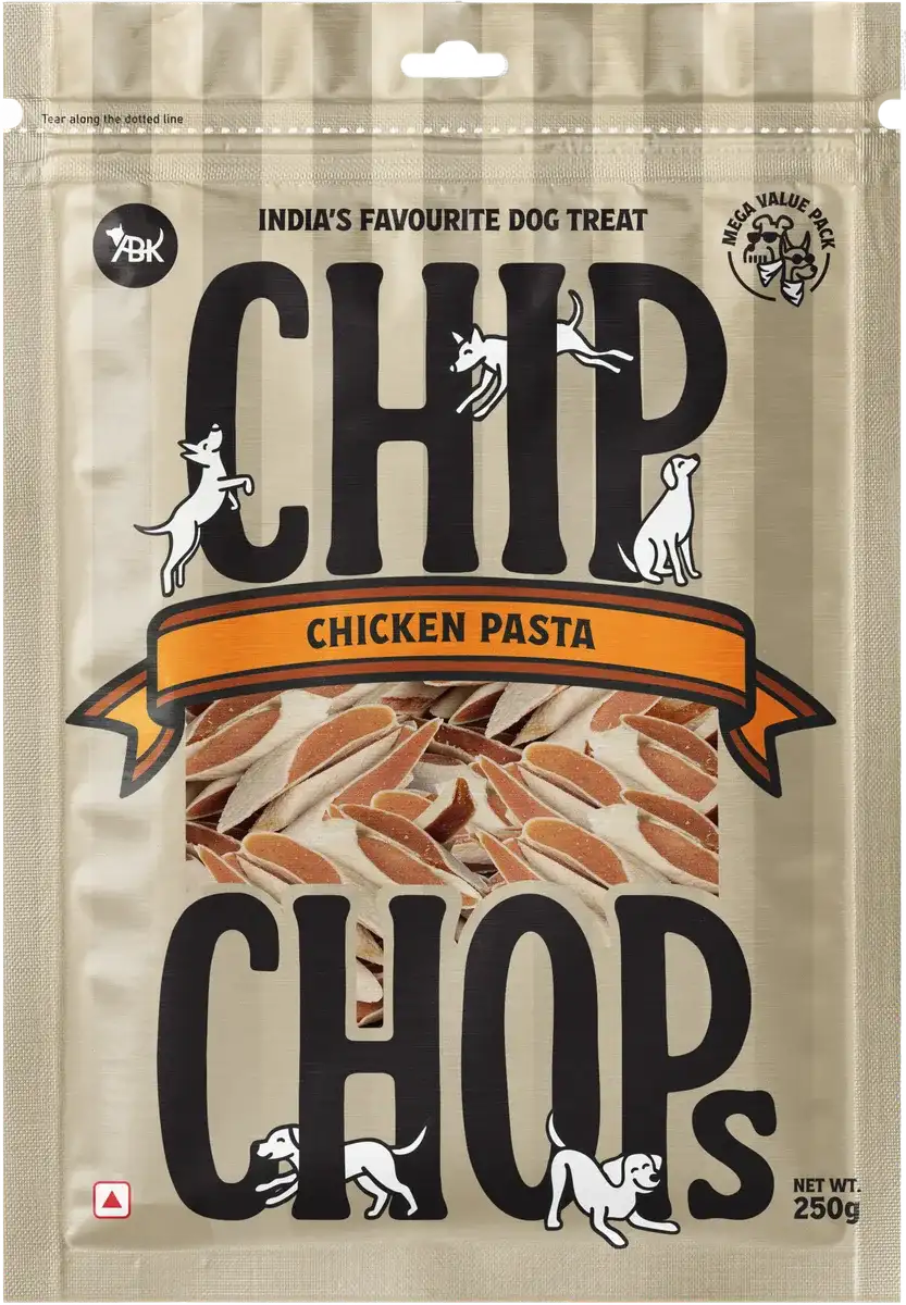 ChipChops Chicken Pasta Treats - High Protein Fun for Your Dog