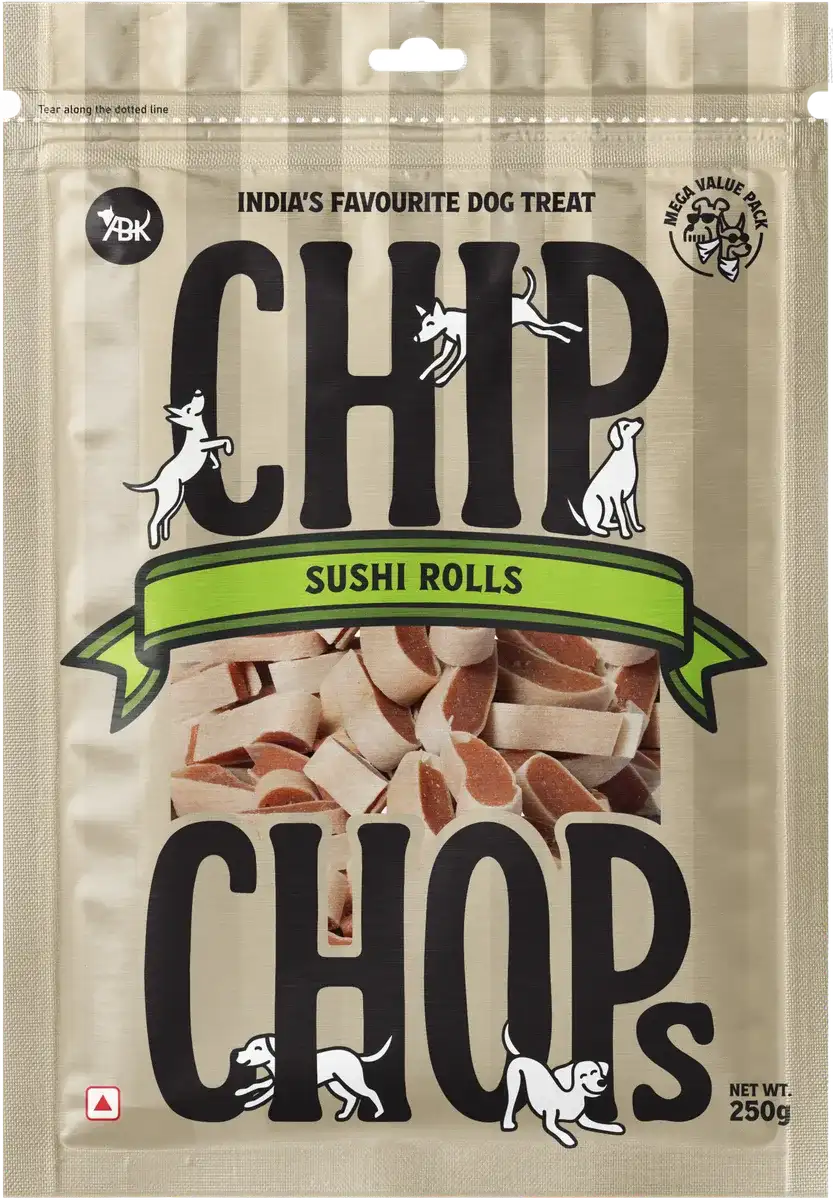 ChipChops Sushi Rolls 250g - Delicious Chicken & Fish Treats