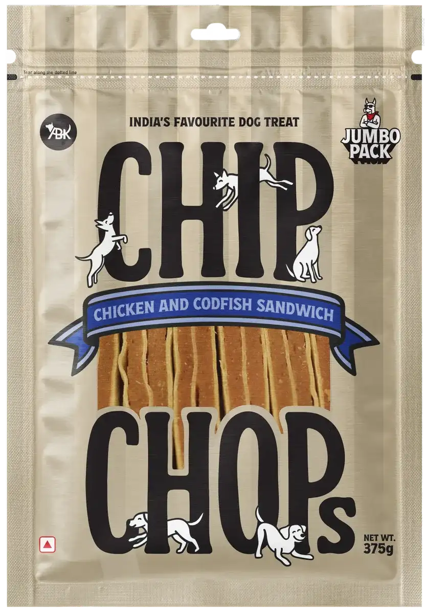 Chip Chops Chicken and Codfish Sandwich - 375g High Protein Treat